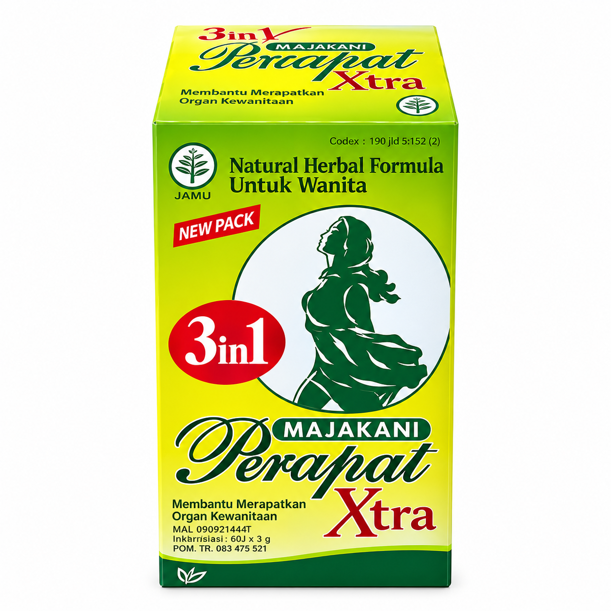 MAJAKANI PERAPAT XTRA 3in1 Jamu - Ketatkan Kewanitaan / Merapatkan Miss V / Ubat Keputihan / Natural Herbal Formula / New Pack