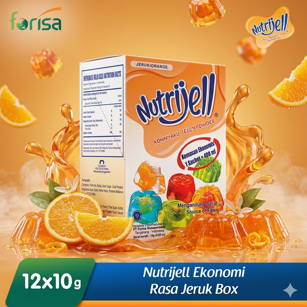 Nutrijell Jeruk/Orange 1Box